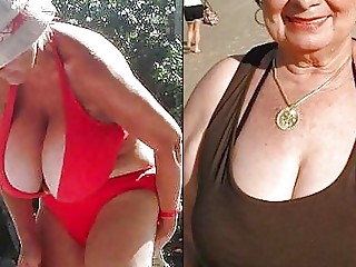 Large grandma bosoms, fap Off contest To The hit #6