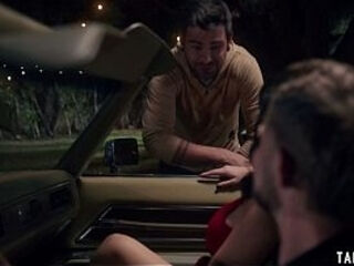 Latina MILF Little Puck fucked by a stranger in front of her hubby outdoor