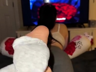 brunette,fetish,foot,pov,wife,