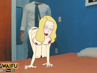 'RICK & MORTY Beth Smith / Sanchez cougar 2D Real toon good-sized culo ANIMATION Booty hard-core costume play porno sex'