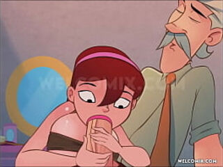 18 year old chubby teen, doing a job for the old man!