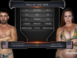Bella Rossi vs Rick Fantana in an intergender bout for predominance