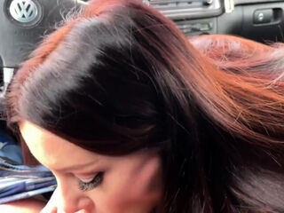 blowjob,brunette,handjob,italian,milf,pov,public,